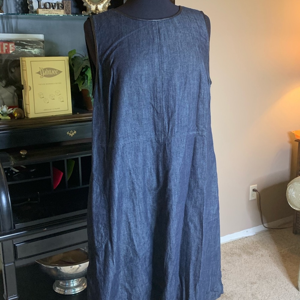 Lauren Ralph Lauren sleeveless denim dress. 16W